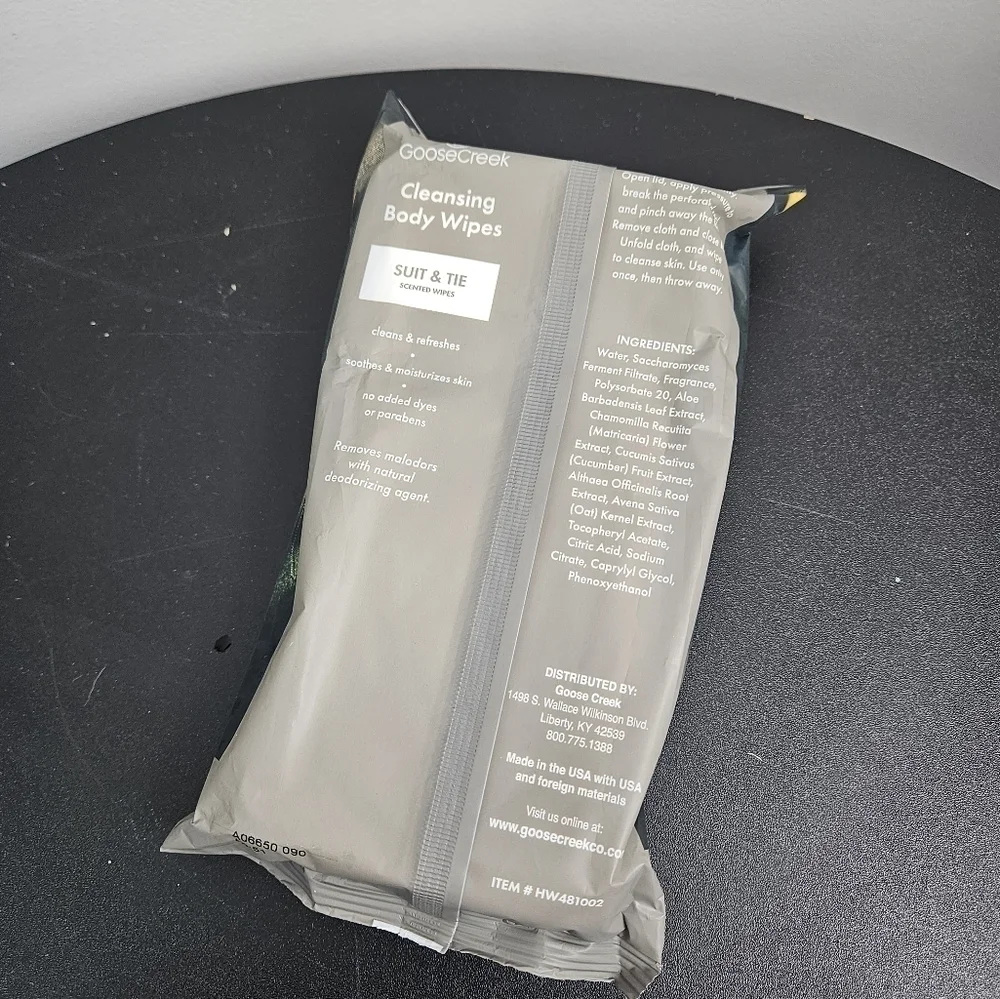 Goose Creek Suit & Tie Cleansing Body Wipes 48 Count